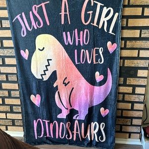 Cute Dinosaur Print Blanket NWOT